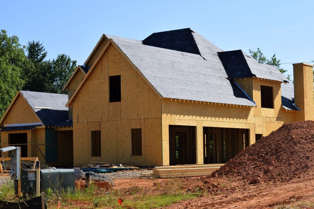 Maisons en cours de construction